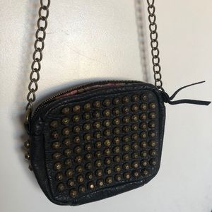 Studded cross body purse